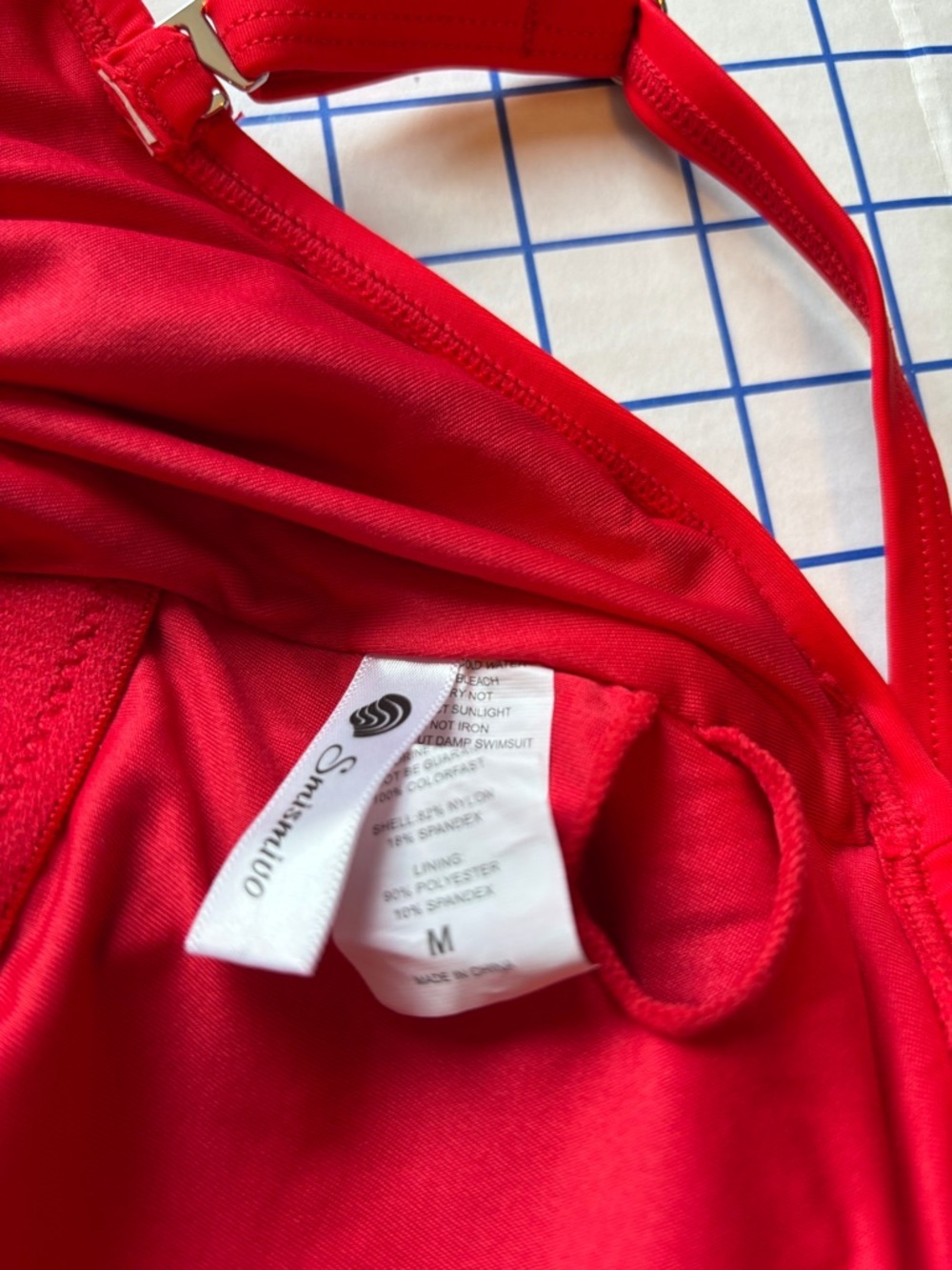 Smismivo NWOT Strapless Tummy Control One-Piece Swimsuit – Red – Size M - Picture 4 of 11